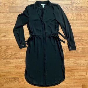 H&M - Black Dress with Waist Ties